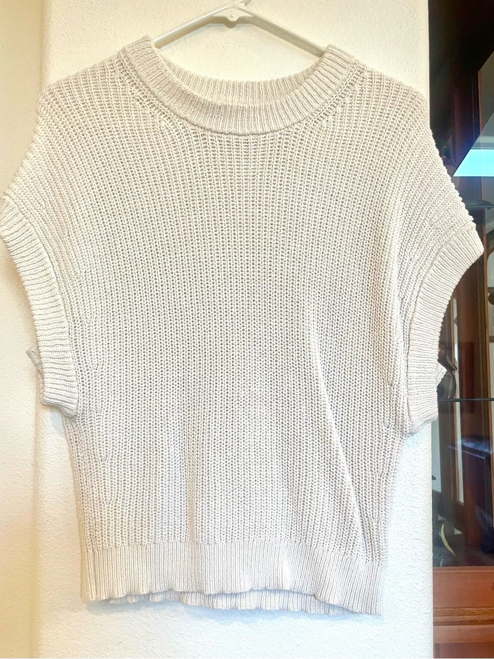 a new day Cream Knit Tank Sweater